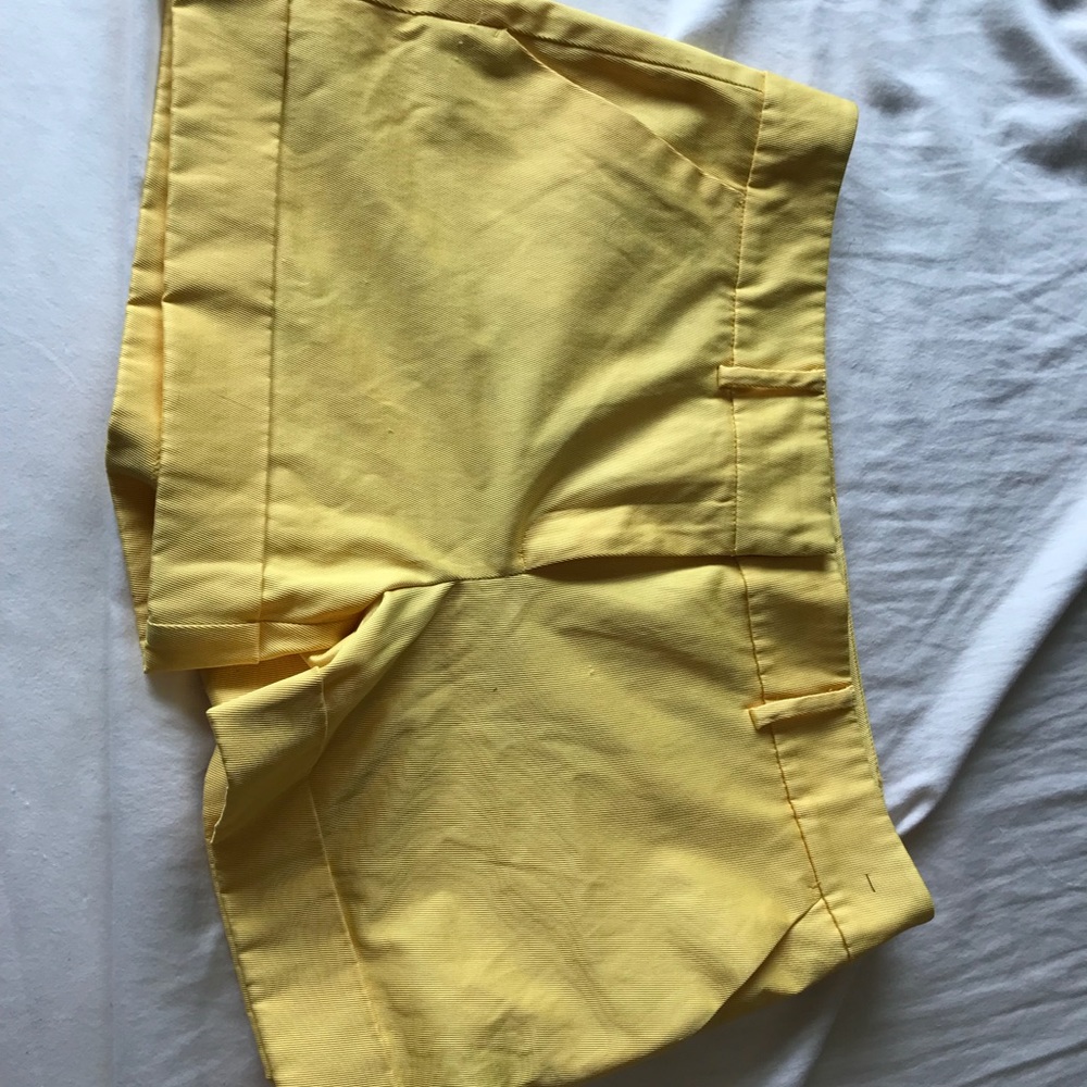 New York and Co Yellow shorts, like new!